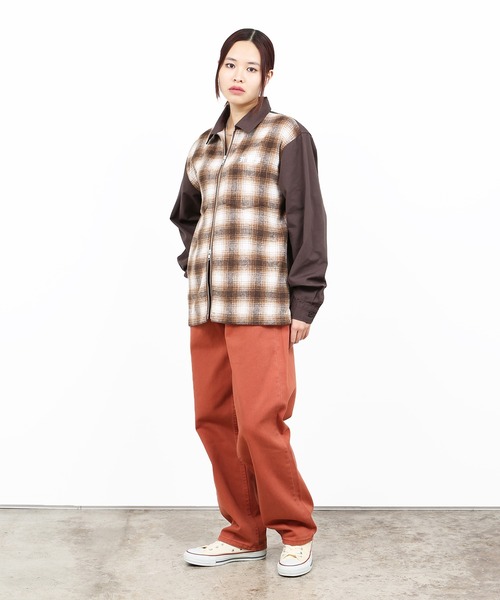 HUF（ハフ）の「HUF DBC OMBRE ZIP SHIRT / HUF チェック ジップシャツ