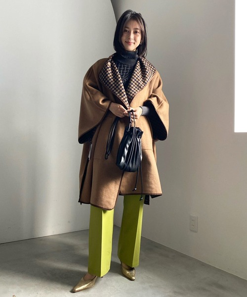 Ameri（アメリ）の「REVERSIBLE COLOR PONCHO COAT（ポンチョ）」 - WEAR