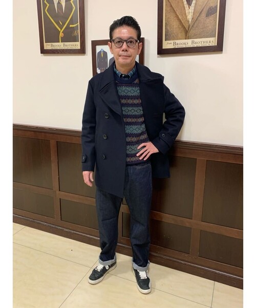 M*i様 Brooks Brothers ネイビー ピーコート今季物 L Brooks Brothers