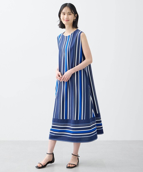 美品 PW CIRCULUS ストライプ柄ワンピ 【公式通販】