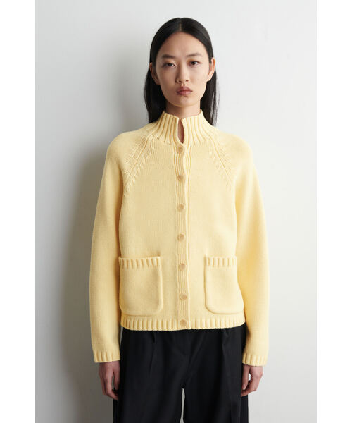 メリノウール ファンネルネック カーディガン（カーディガン/ボレロ