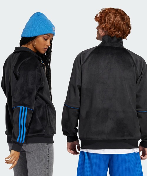 adidas（アディダス）の「タイショーン ベロア トラックジャケット