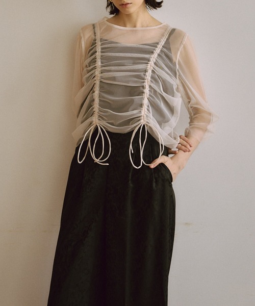 LE'RURE（リルアー）の「Many way tulle pants dress【低身長向け