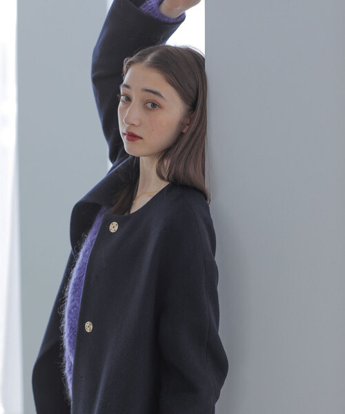 La TOTALITE（ラトータリテ）の「ウールモッサフレアマキシコート