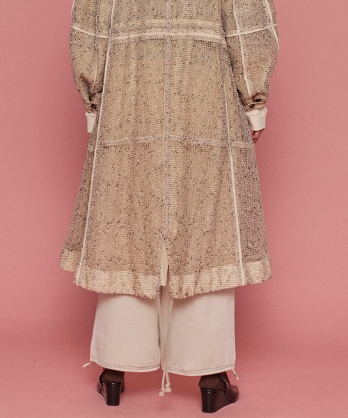 セール】Mesh Long Length Mods Coat/メッシュロングモッズコート