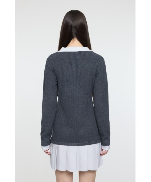 26年SS新作】LAYERED KNIT ミニドレス（ワンピース）｜MOUSSY