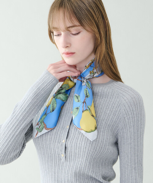 manipuri | シルクスカーフ アンティークレシピ 65×65 WOMEN（バンダナ