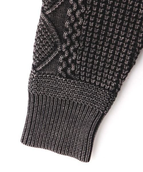 schott（ショット）の「Schott/ショット/DULL COLOR CABLE SWEATER