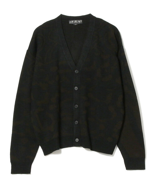 BAL / JACQUARD WOOL CARDIGAN - triphase.cm