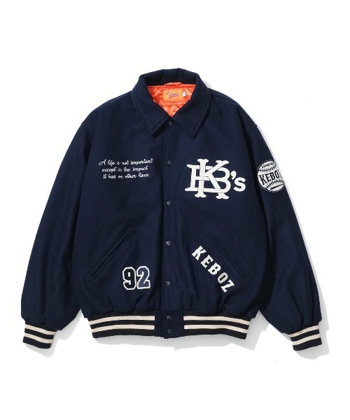 KEBOZ（ケボズ）の「MELTON VARSITY JACKET（スタジャン）」 - WEAR
