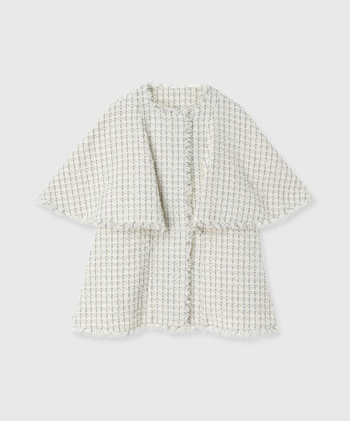 セット販売】anuans ツイードケープジャケット ツイードショートパンツ