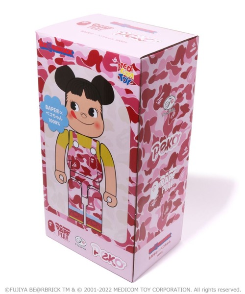 BAPE X FUJIYA ABC CAMO PEKO BE@RBRICK 1000% M（フィギュア）｜A