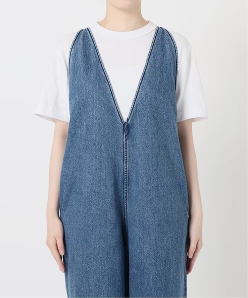 IENA（イエナ）の「デニムVネックオールインワン（つなぎ