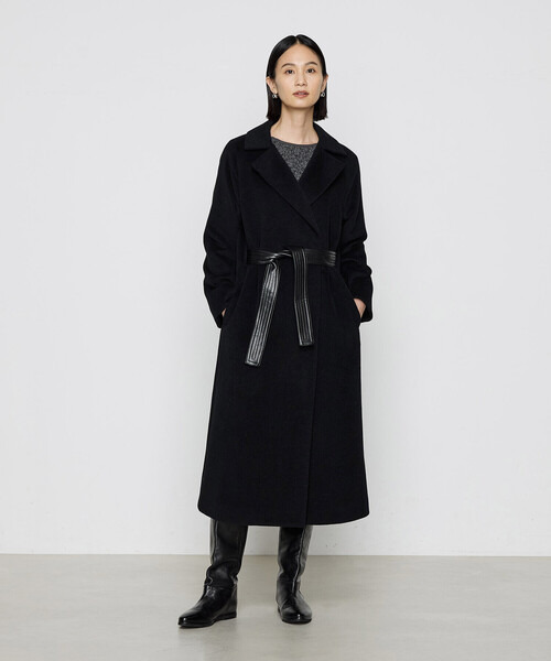 セール】アンゴラウール コンバーチブルロングコート（その他アウター