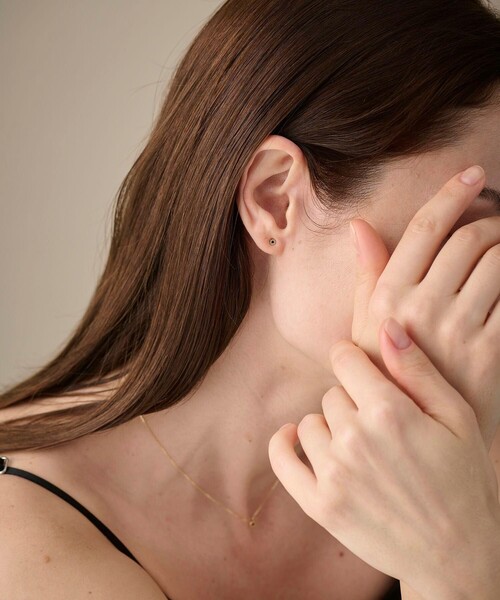 K18YG フルール ピアス（誕生石 1・2・3・6・8・10・11・12月