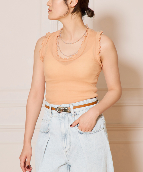 seamless basic./シームレスベーシック Flounce タンクトップ（タンク