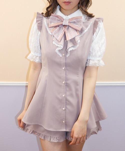 Secret Honey（シークレットハニー）の「レース袖ラッフル半袖