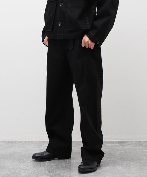 セール】LEMAIRE(ルメール) TWISTED BELTED PANTS PA326LD1000（デニム
