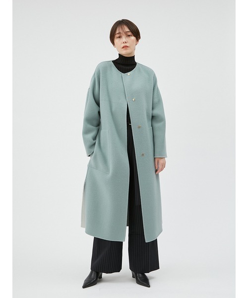 FRAY I.D（フレイアイディー）の「ウールカシミアバイカラーリバー