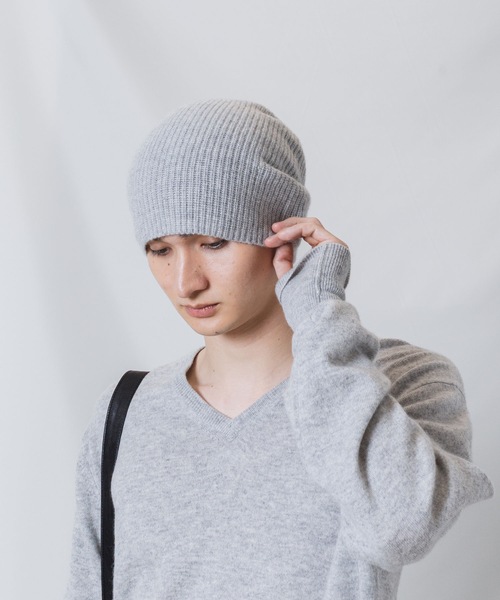 セール】カシミヤニット ビーニー / CASHMERE KNIT BEANIE（ニット