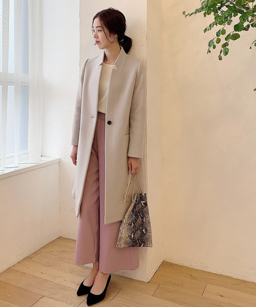 Doux archives（ドゥアルシーヴ）の「刻み衿チェスターコート