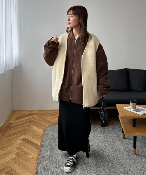 新色追加!/ユニセックス//WEB限定】メモリーボンバーブルゾン
