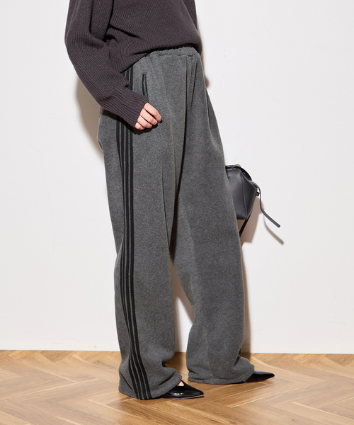 セール】【INSCRIRE /アンスクリア】Fleece Loose Fit Track Pants