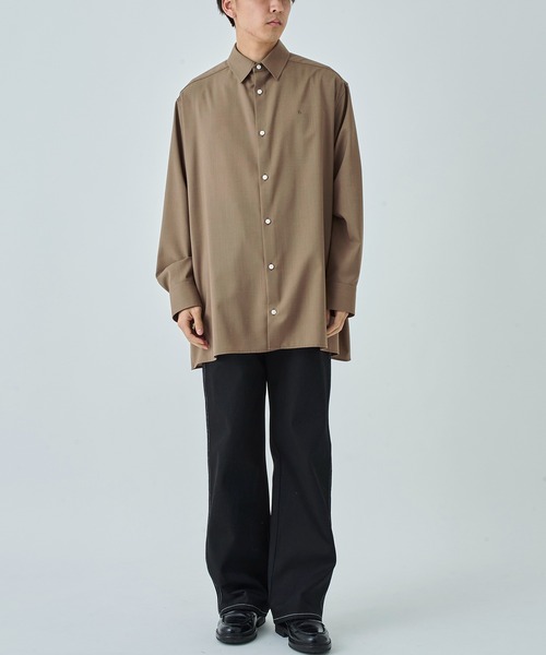 th products/ティーエイチプロダクツ】別注 Wool Oversized Shirts
