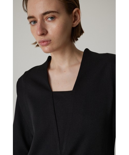 RIM.ARK（リムアーク）の「V neck straight OP（ワンピース）」 - WEAR