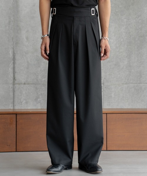 セール】Gurkha stripe slacks / グルカストライプスラックス