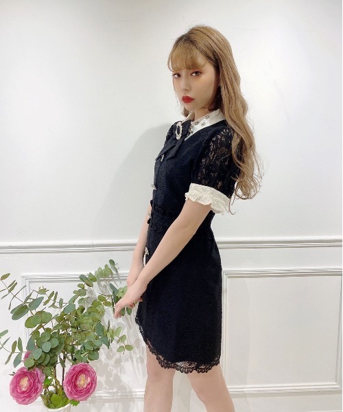 Swankiss（スワンキス）の「DB bijou lace O/P（ワンピース）」 - WEAR