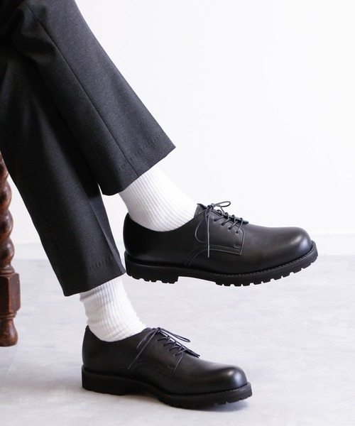 PADRONE パドローネ / DERBY PLAIN TOE SHOES（WATER PROOF LEATHER