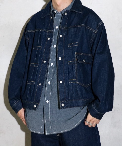 PENNEY'S FOREMOST / ペニーズフォアモスト PLEATS JACKET 1ST ONEWASH