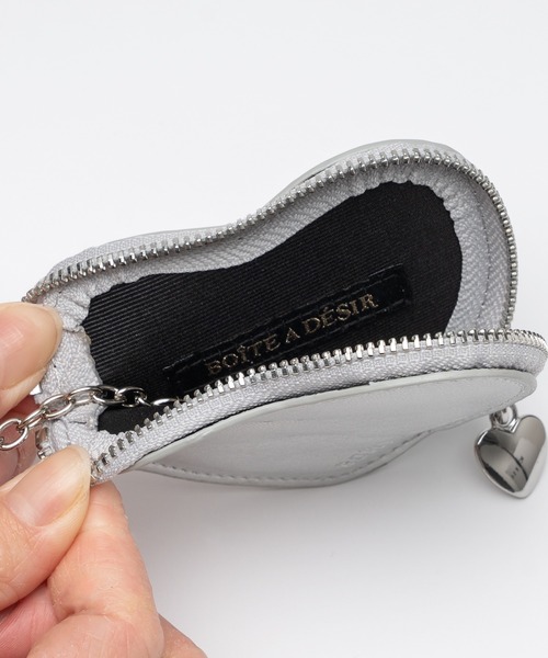 セール】heart mini chain pouch / ハートミニチェーンポーチ（キー
