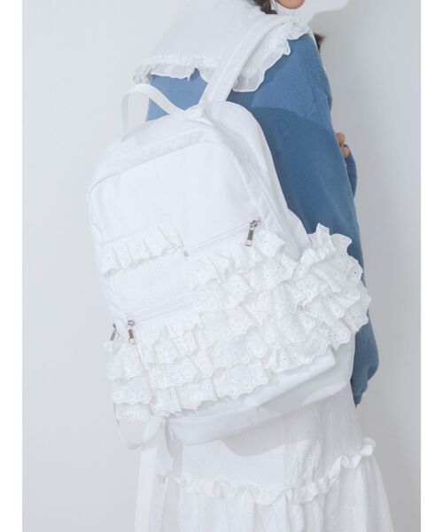 merry jenny（メリージェニー）の「Scallop lace バックパック（バック