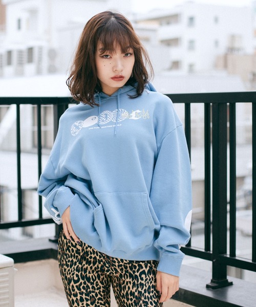 X-girl（エックスガール）の「T.P.S.W SWEAT HOODIE（パーカー）」 - WEAR