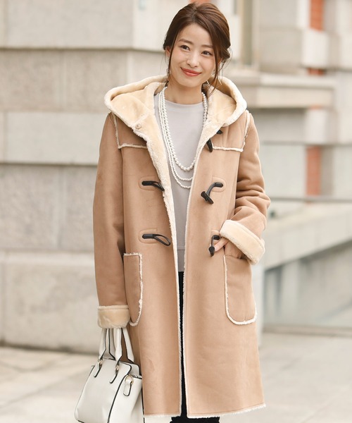 UNKNOWN×BEAMS / 別注 ムートン ダッフルコート