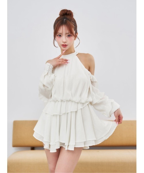 ボリュームシフォンミニワンピース（ワンピース）｜Darich（ダーリッチ