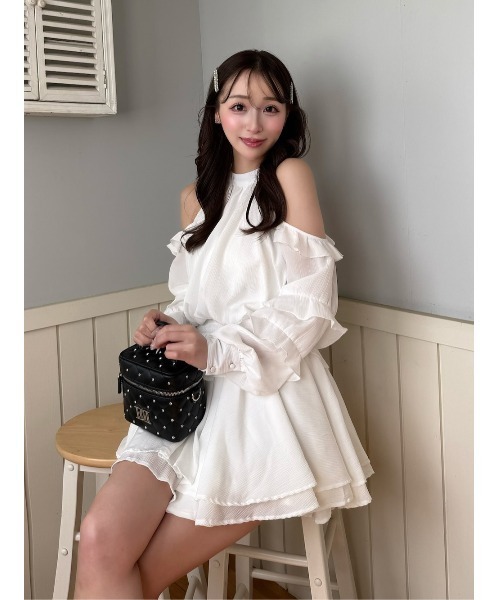 ボリュームシフォンミニワンピース（ワンピース）｜Darich（ダーリッチ