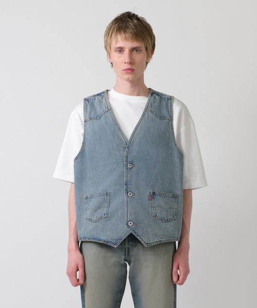 セール】Levi's/リーバイス デニム ベスト ミディアムインディゴ