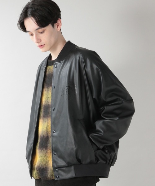 BUTWIN（バトウィン）の「【BUTWIN】フェイクレザーブルゾン