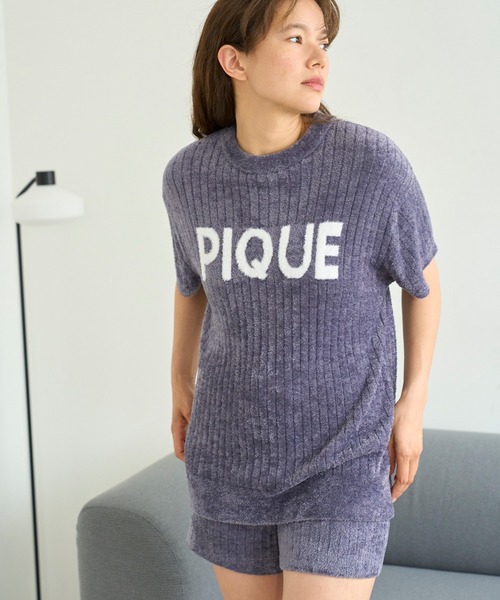 gelato pique（ジェラートピケ）の「リブロゴジャガードプルオーバー