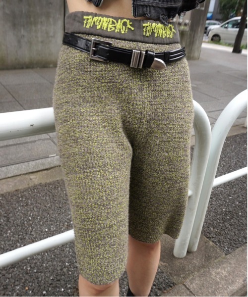 セール】WAIST LOGO KNIT BIKER PANTS（その他パンツ）｜Ameri（アメリ