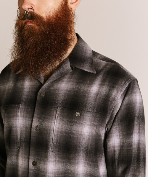 Schott/ショット/OMBRE CHECK FLANNEL LS SHIRT/オンブレチェック