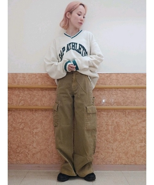 GAP（ギャップ）の「ローライズ カーゴ バギーカーキパンツ（カーゴ