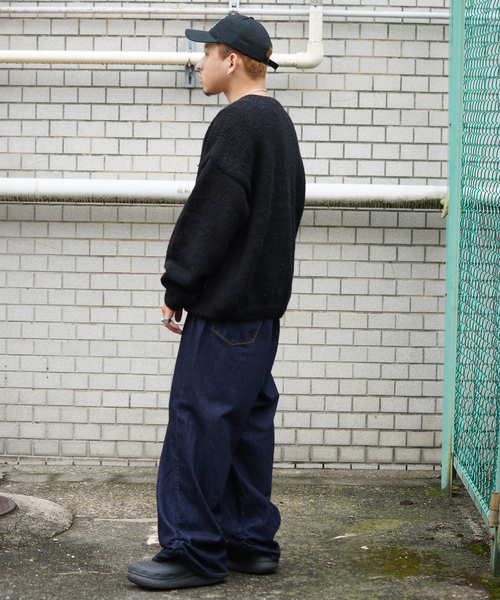 MacMahon Knitting Mills 】 +【Niche.】 Crew Neck Knit-Flower