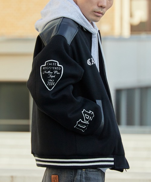 CALEE（キャリー）の「CALEE/キャリー WOOL MELTON STADIUM JUMPER