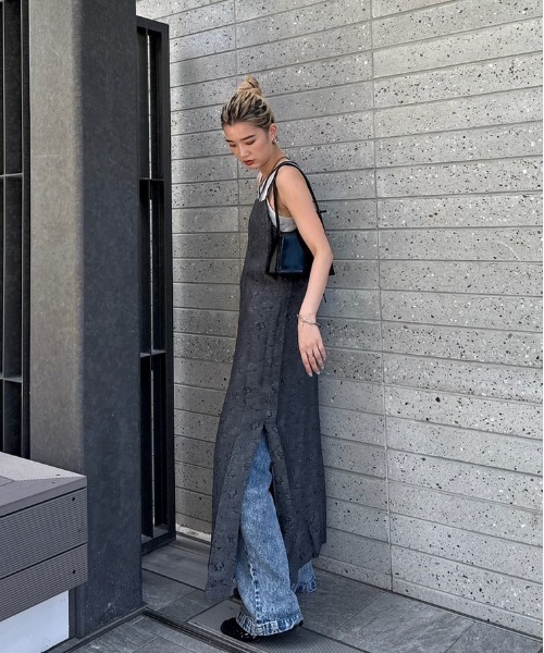 Ameri（アメリ）の「LILY JACQUARD DRESS（ワンピース）」 - WEAR