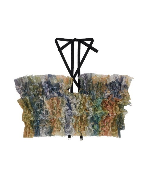 Ameri（アメリ）の「RIPPLE SHAGGY ART BARE TOP（キャミソール）」 - WEAR