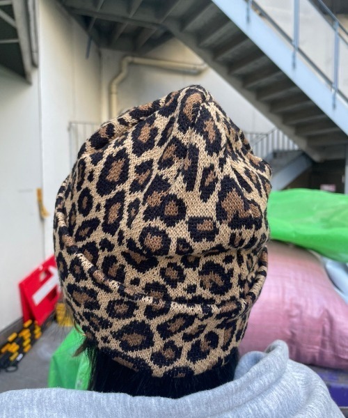XU（エックスユー）の「【XU/エックスユー】leopard beanie/レオパード